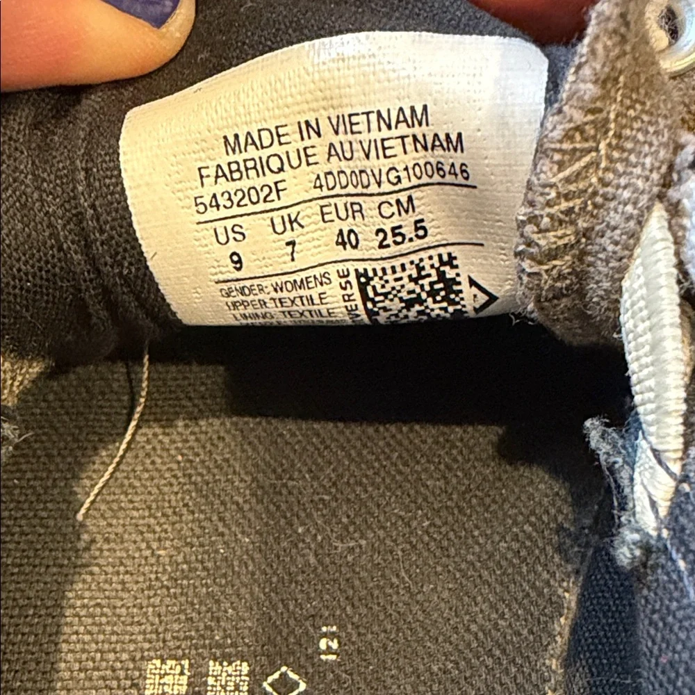 Converse Kids Low Top Canvas Sneakers - Charcoal Gray - Picture 2 of 2